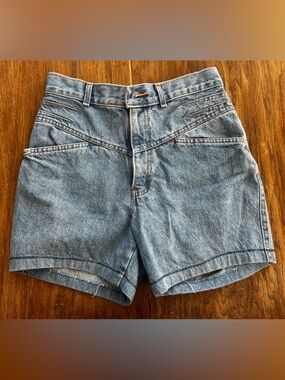 chic Light Blue High-Waist Denim Jean Shorts